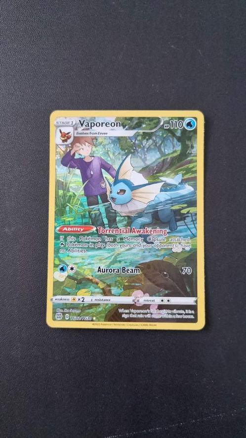 Vaporeon | Brilliant Stars TG02/TG30 | Pokémon Card, Hobby en Vrije tijd, Verzamelkaartspellen | Pokémon, Nieuw, Losse kaart, Foil