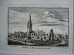 117 / Delft Abdij van Koningsveld Kopergravure 18e Eeuw, Antiek en Kunst, Kunst | Etsen en Gravures, Ophalen of Verzenden