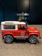 Bruder Landrover Brandweerauto, Kinderen en Baby's, Speelgoed | Speelgoedvoertuigen, Ophalen of Verzenden, Zo goed als nieuw