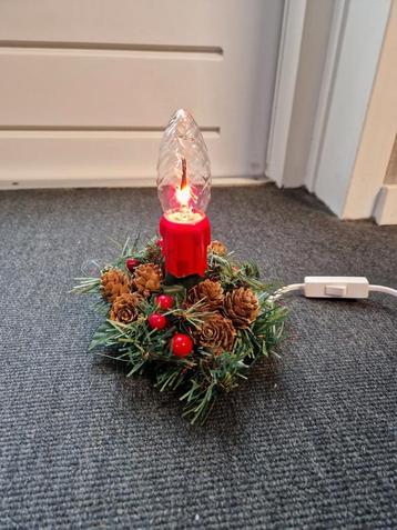 Vintage Kerststukje Electric Lampje . beschikbaar voor biedingen