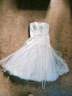 Strapless A-lijn Trouwjurk maat 40, Ophalen of Verzenden, Zo goed als nieuw, Wit, Trouwjurk