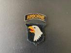 Airborne Para shoulderpatch 101 Airborne Div., Verzenden, Landmacht, Amerika, Embleem of Badge