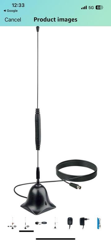 Schwaiger versterkte antenne radio/tv met 10m verlengkabel  beschikbaar voor biedingen