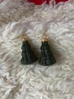 Glitter Kerstboom Oorbellen, Hangers, Nieuw, Ophalen of Verzenden, Groen