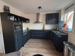 Gebruikte Zwarte U-Keuken met kunstoffenblad, Huis en Inrichting, Keuken | Complete keukens, Ophalen, Gebruikt, U-keuken, Zwart