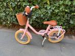 Puky kinderfiets 12 inch roze met mandje en zijwieltjes, Ophalen, Zijwieltjes, Puky, Minder dan 16 inch