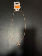 Stanless steel gouden ketting met hartje, Sieraden, Tassen en Uiterlijk, Kettingen, Ophalen, Nieuw, Goud, Overige materialen