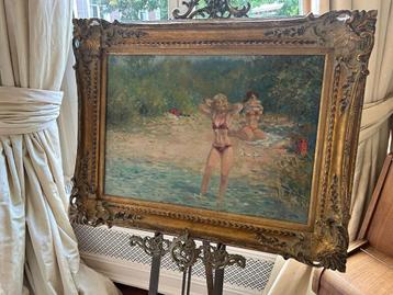 Schilderij van Harry Maas, Badende Vrouwen, 1974 beschikbaar voor biedingen