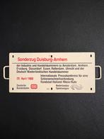 Mini-koersbord Duisburg - Arnhem DB/NS (1988), Ophalen of Verzenden, Gebruikt, Trein