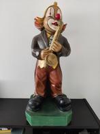 Vintage Clown beeld met Saxofoon, Ophalen, Gebruikt