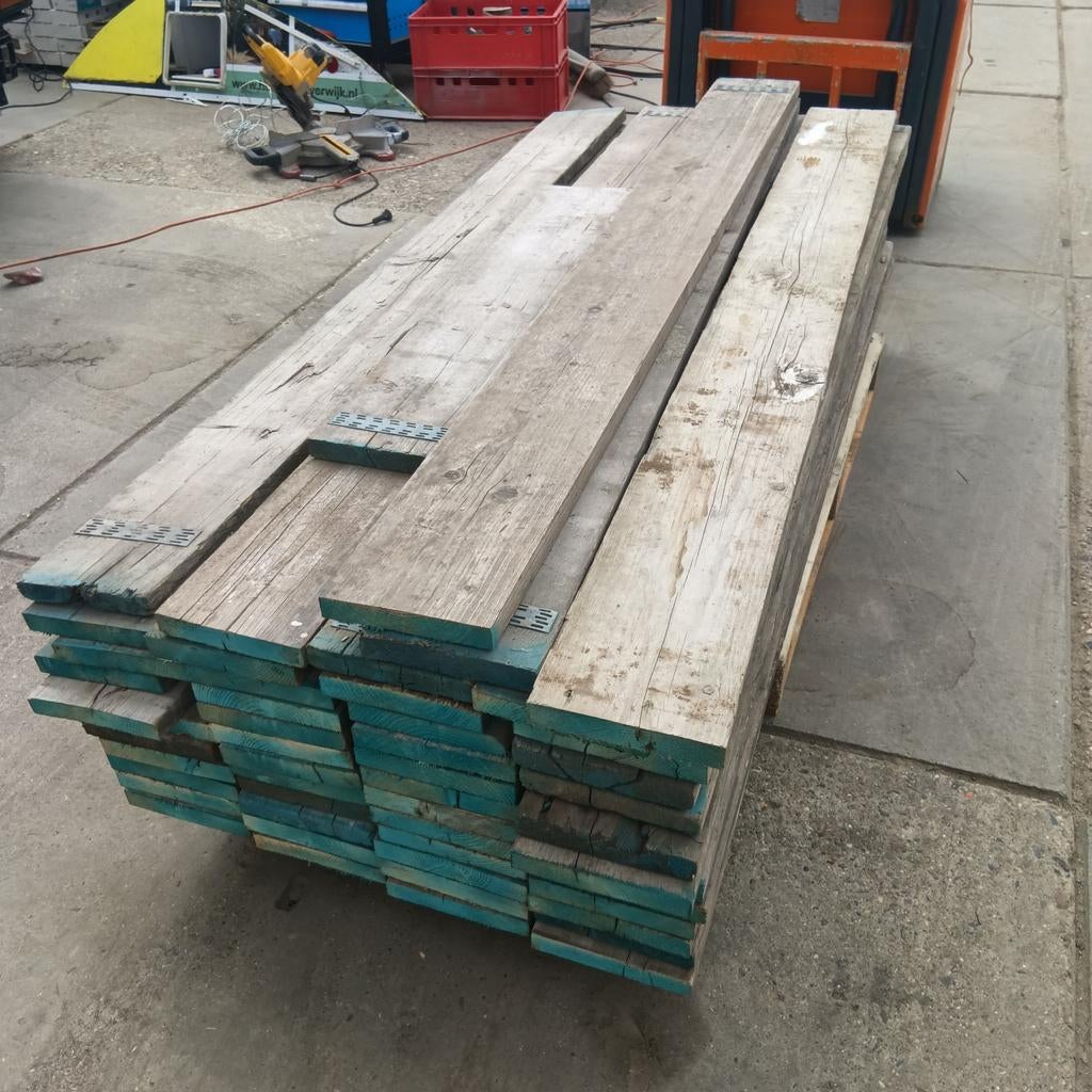 steigerplanken 200cm lang €10 per stuk, Ophalen, Gebruikt, Overige typen, Minder dan 2 meter