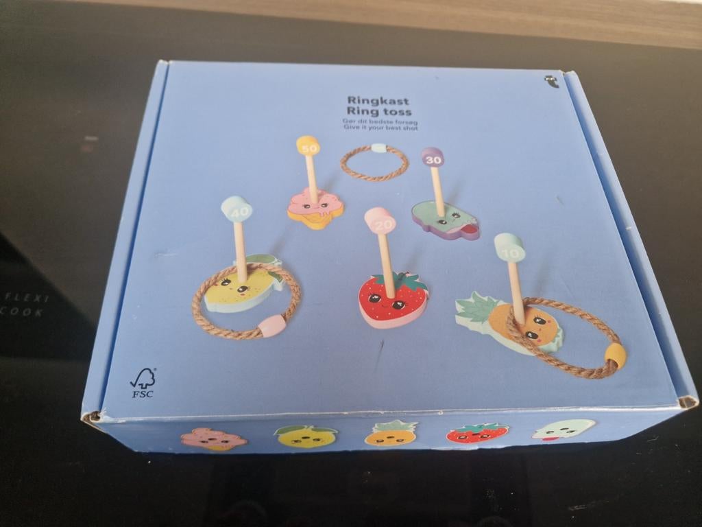 Ringwerpen met fruitmotief - 15 delig, Ophalen of Verzenden, Zo goed als nieuw, Overige typen