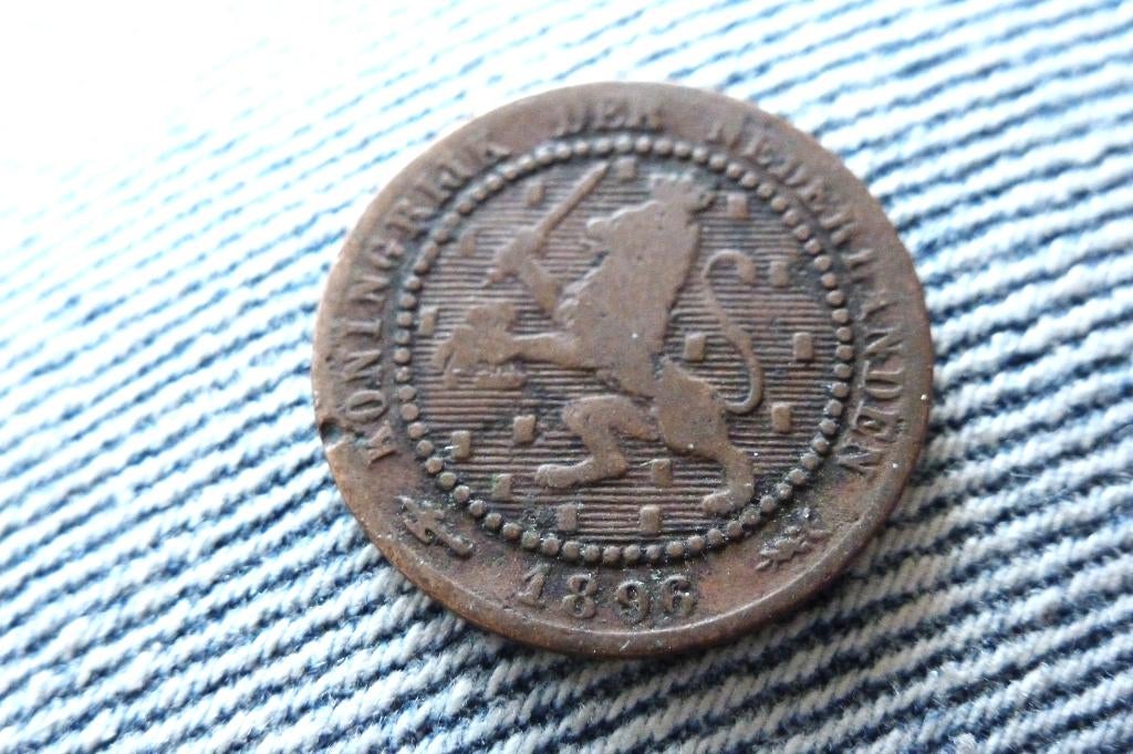 Wilhelmina - oude 1 cent 1896 schaars fraai (6131 1, Postzegels en Munten, Munten | Nederland, Ophalen of Verzenden, Koningin Wilhelmina