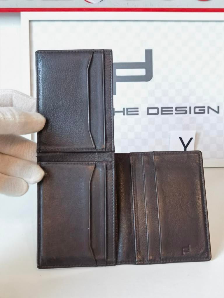 Origineel lederen porsche design portemonnee by BRIC'S, Ophalen of Verzenden, Gebruikt, Zwart, Leer