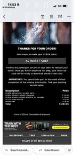 Hyrox MIXED DOUBLES MECHELEN, Tickets en Kaartjes, Evenementen en Festivals, Twee personen