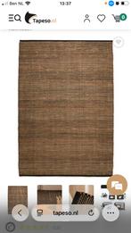 Vloerkleed 2x3 meter jute en katoen, Ophalen, Bruin, 200 cm of meer, Zo goed als nieuw