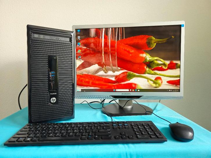 Nette staat i5 Hp 400 G2 Win 11 Gratis monitor + 1M Garantie, Computers en Software, Desktop Pc's, Refurbished, 3 tot 4 Ghz, HDD