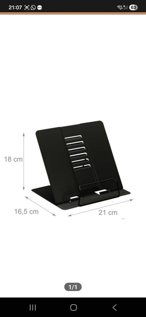 Laptop steun - Zwart Metaal, Metaal, Ophalen of Verzenden, Overige merken, Modern