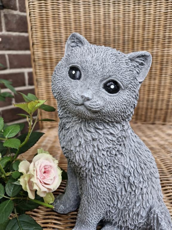 lief beeld van een poes , beton, Tuin en Terras, Tuinbeelden, Nieuw, Ophalen of Verzenden