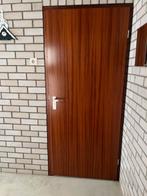 Hardhouten opdek binnendeuren, Doe-het-zelf en Verbouw, Deuren en Horren, Ophalen, Gebruikt, 80 tot 100 cm, Binnendeur