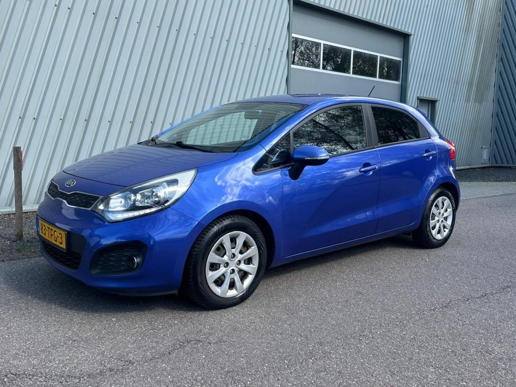 Kia Rio 1.2 CVVT Plus Pack (bj 2012), Auto's, 21 km/l, Euro 5, 4 cilinders, Blauw