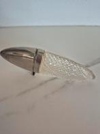 Antiek parfumflesje met zilveren dop, Ophalen of Verzenden