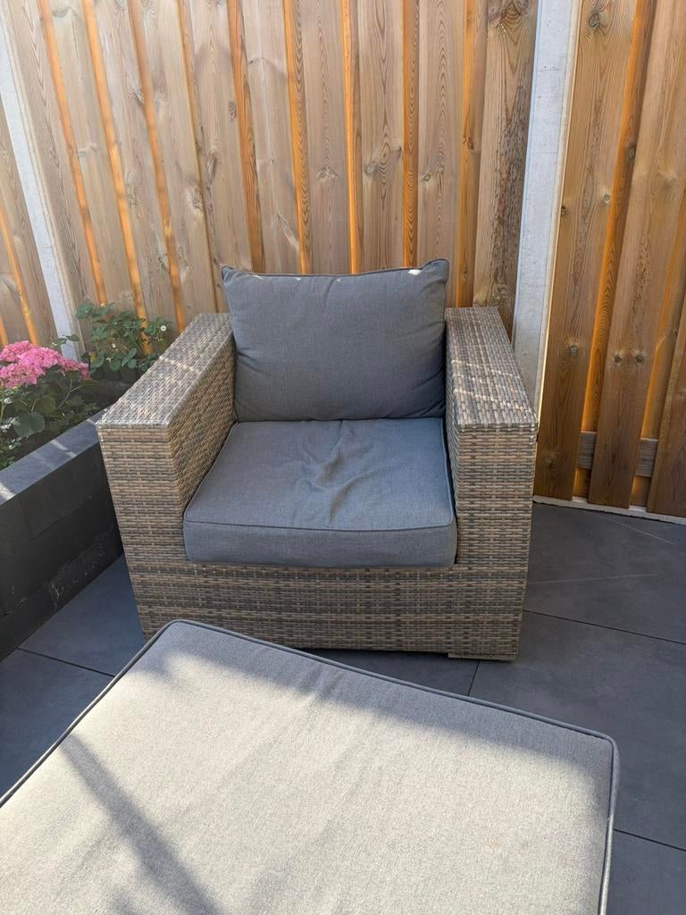 Loungeset tuin, Ophalen, Gebruikt, Loungeset, Wicker