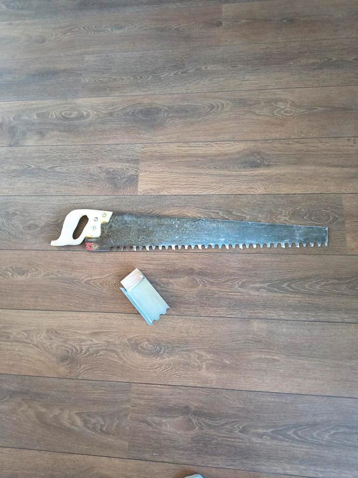 Schrobzaag en lijmkampschep voor 7cm cellenbeton, Doe-het-zelf en Verbouw, Gereedschap | Zaagmachines, Gebruikt, Overige typen