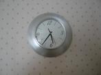 Grijze Wandklok, Ophalen of Verzenden, Gebruikt, Analoog, Wandklok