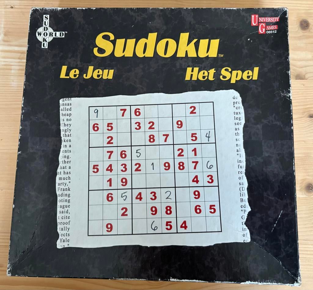Sudoku Het Spel - Bordspel voor uren puzzelplezier, Ophalen of Verzenden, Zo goed als nieuw, Overige typen