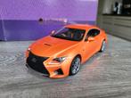 Lexus RC-F RCF schaal 1:18, Ophalen of Verzenden, Zo goed als nieuw, Overige merken