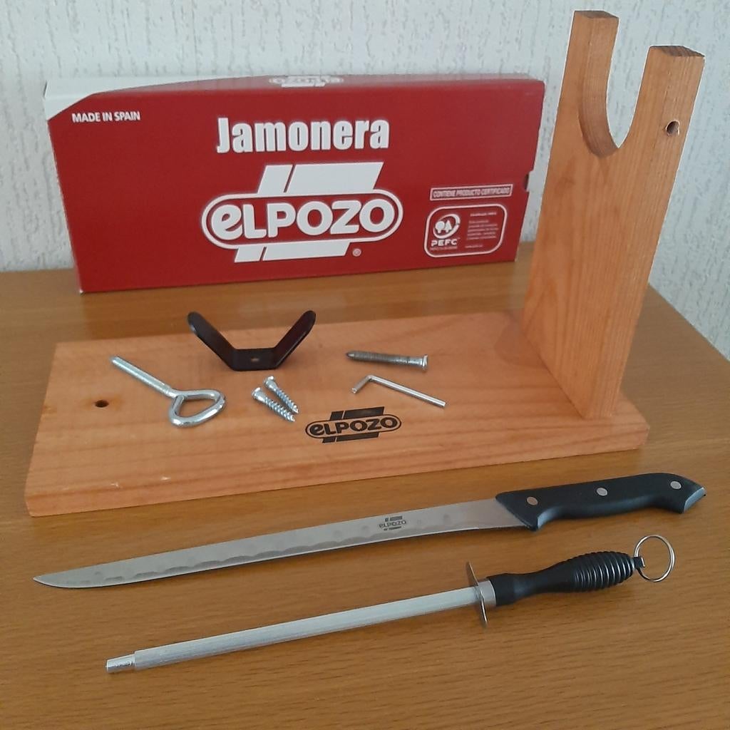 Hamhouder El Pozo inclusief mes en slijpstaaf, Huis en Inrichting, Ophalen of Verzenden, Zo goed als nieuw