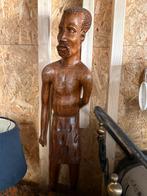 Houten beeld Afrikaanse krijger, Ophalen of Verzenden