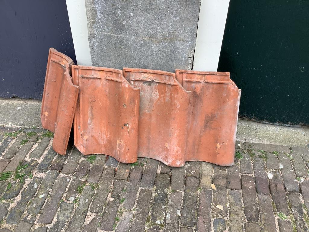 Oude dakpannen, Ophalen, Gebruikt, Steen of Klei, 15 m² of meer