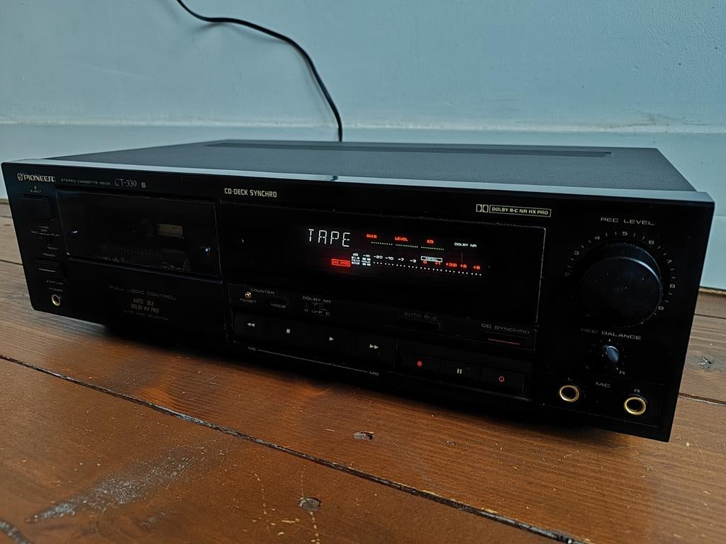 pioneer ct-339 cassette deck, Audio, Tv en Foto, Cassettedecks, Ophalen of Verzenden, Enkel, Overige merken, Tiptoetsen