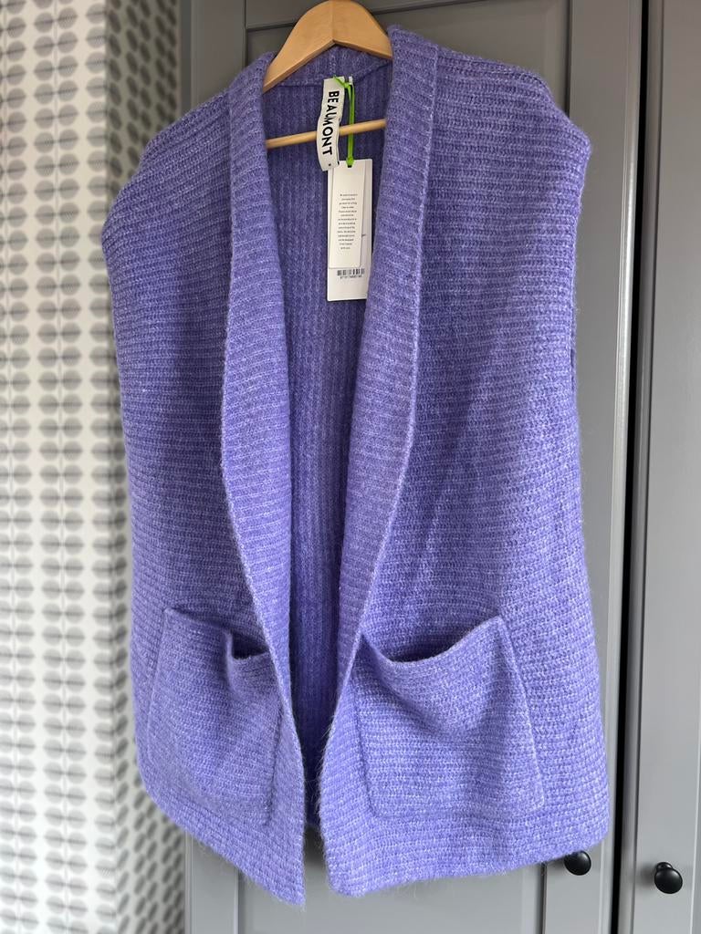 Supermooi en fijn vest Beaumont Amsterdam Nieuw met kaartje, Kleding | Dames, Ophalen of Verzenden, Zo goed als nieuw, Paars