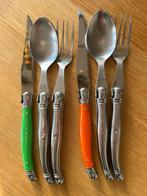 Laguiole, 2 sets bestek. Messen zijn nieuw!, Ophalen of Verzenden, Gebruikt, Rvs of Chroom, Bestekset