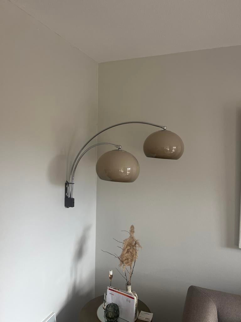 Dijkstra Retro Mushroom Booglamp met Dimmer, Ophalen, Gebruikt, Metaal