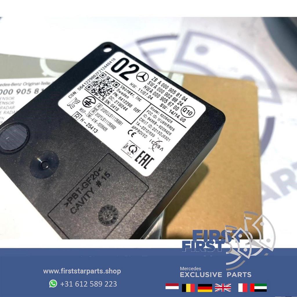 A0009058104 / A0009058702 RADAR SENSOR W205 W166 X166 RADARS, Gebruikt, -, Ophalen of Verzenden, -