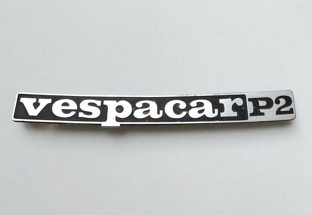 Oud Vespacar P2 Embleem Vespa Grill Badge VespacarP2, Verzenden