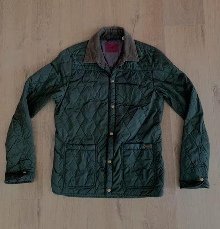 ZGAN: Scotch & Soda groene jas (46) (Barbour model), Kleding | Heren, Jassen | Zomer, Zo goed als nieuw, Maat 46 (S) of kleiner