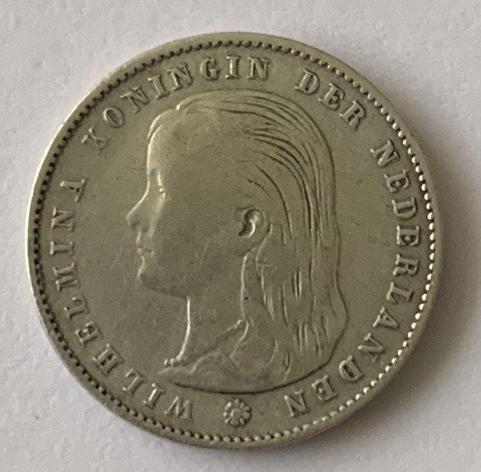 Nederland 25 cent 1897., Verzenden, Zilver, 25 cent, Koningin Wilhelmina
