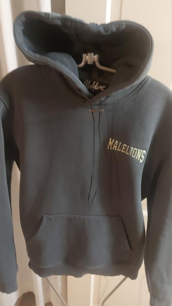 Malelions hoodie grijs maat M, Ophalen of Verzenden