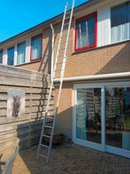 Uitschuifbare aluminium ladder - 2-delige 2 x 12, Ophalen, Gebruikt, Ladder, Opvouwbaar of Inschuifbaar