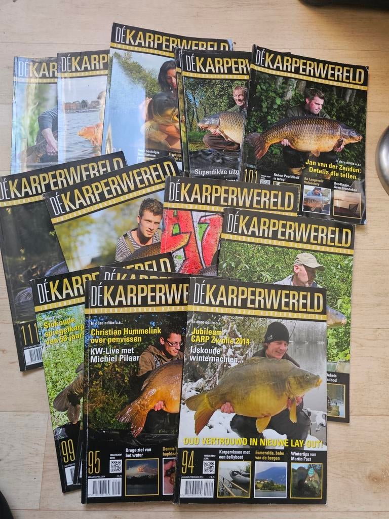 17 tijdschriften De Karperwereld 2014-2016, Ophalen of Verzenden, Gelezen, Sport en Vrije tijd