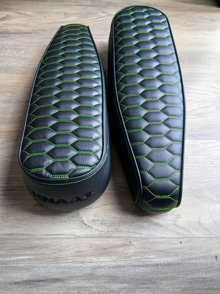 KNAAP AMS/RTD CUSTOM ZADEL KLEUR GROEN/ZWART NIEUW OP=OP !!!, Ophalen of Verzenden, Luxurycustomseats, Luxurycustomseats@gmail.com