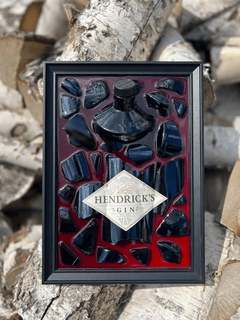 Handgemaakt 3D Schilderij Hendrick's Gin Epoxy, Minder dan 50 cm, Verzenden, Nieuw, Schilderij