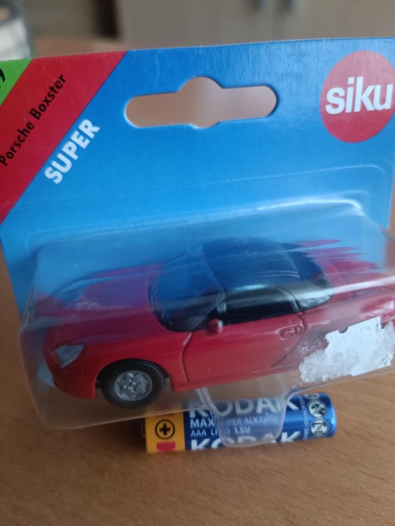 Siku Porsche Boxster - Rood modelauto, Ophalen of Verzenden