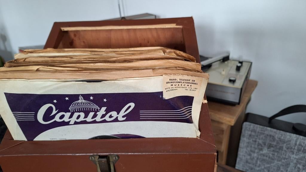 Grote collectie bakelieten 78 toeren platen (50+), Cd's en Dvd's, Vinyl | Overige Vinyl, Ophalen, Voor 1960, Gebruikt, 10 inch