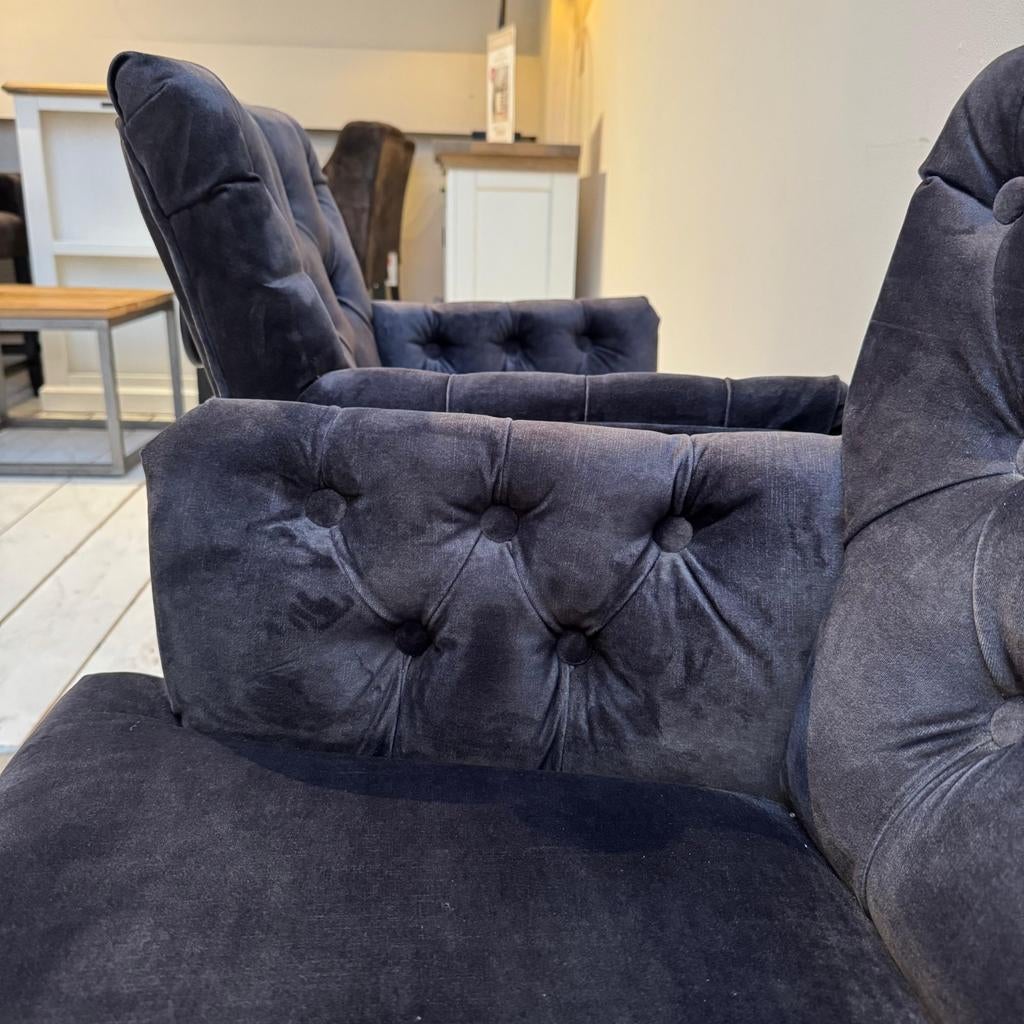 UrbanSofa sale eetkamerstoelen Kate 4, Ophalen, Zo goed als nieuw, Grijs, Stof